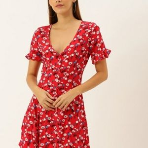 Forever 21 Women Floral Print Dress